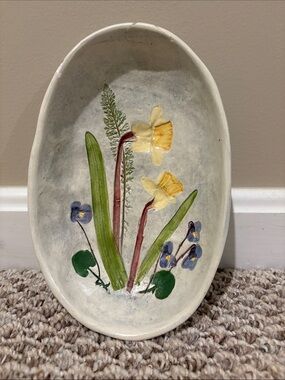 Salt Marsh Pottery -Painted Floral Ceramic-April Garden